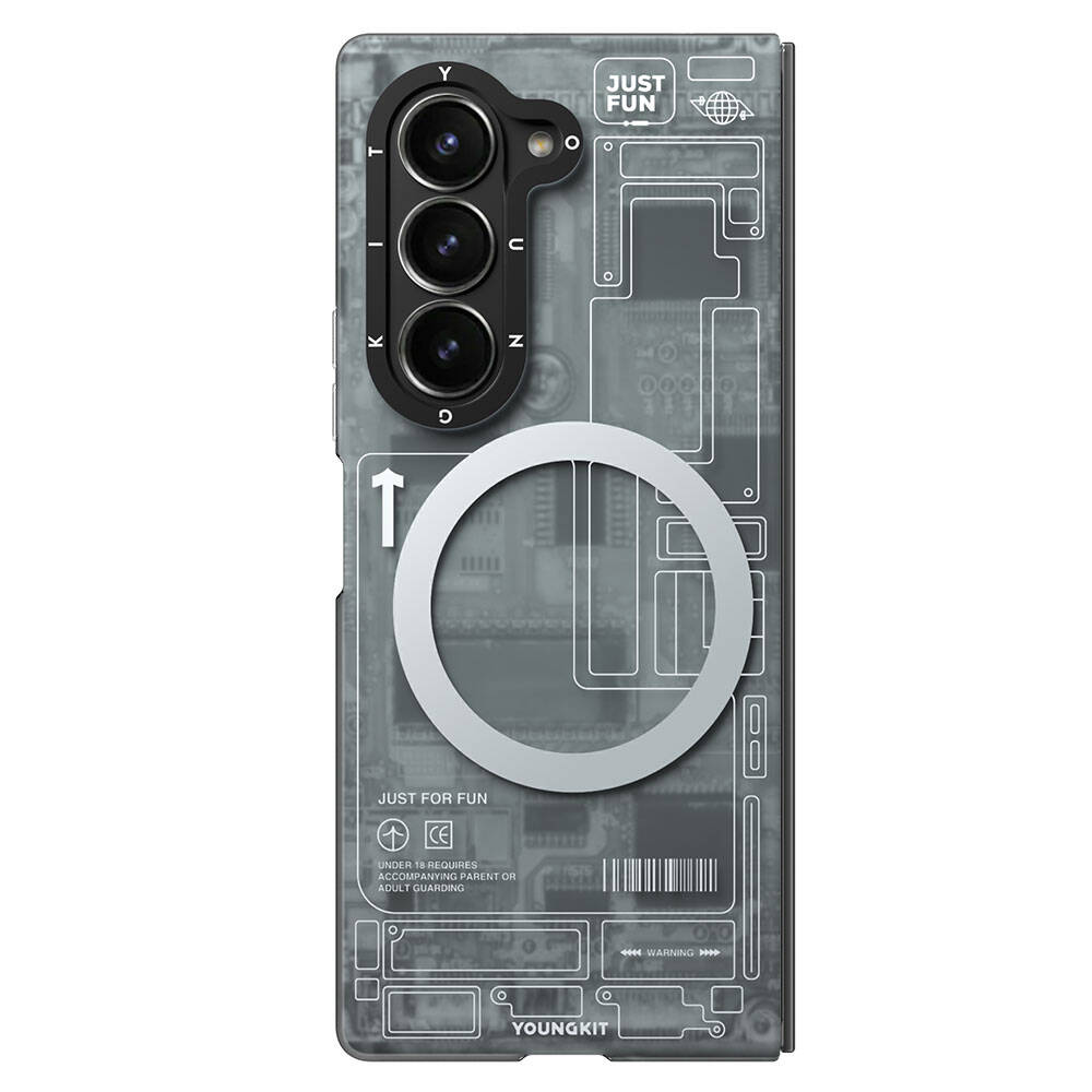 Youngkit Technology Serisi Galaxy Z Fold 6 Magsafe Şarj Özellikli Telefon Kılıfı - 3 Youngkit Technology Serisi Galaxy Z Fold 6 Magsafe Şarj Özellikli Telefon Kılıfı - 3